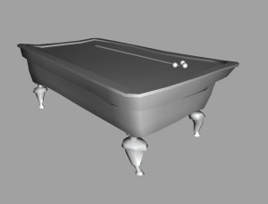 Warped billiard table