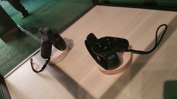 The Touch controllers used for sculpting